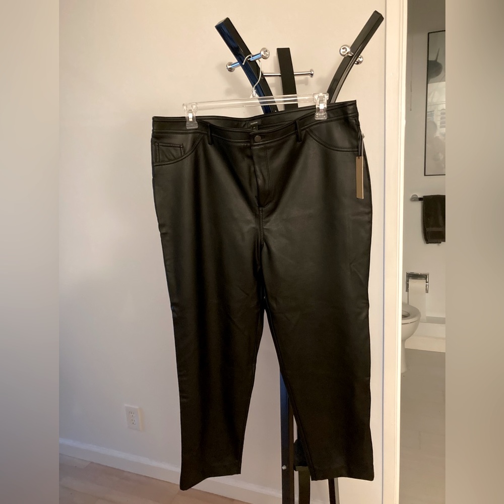New faux leather pants!